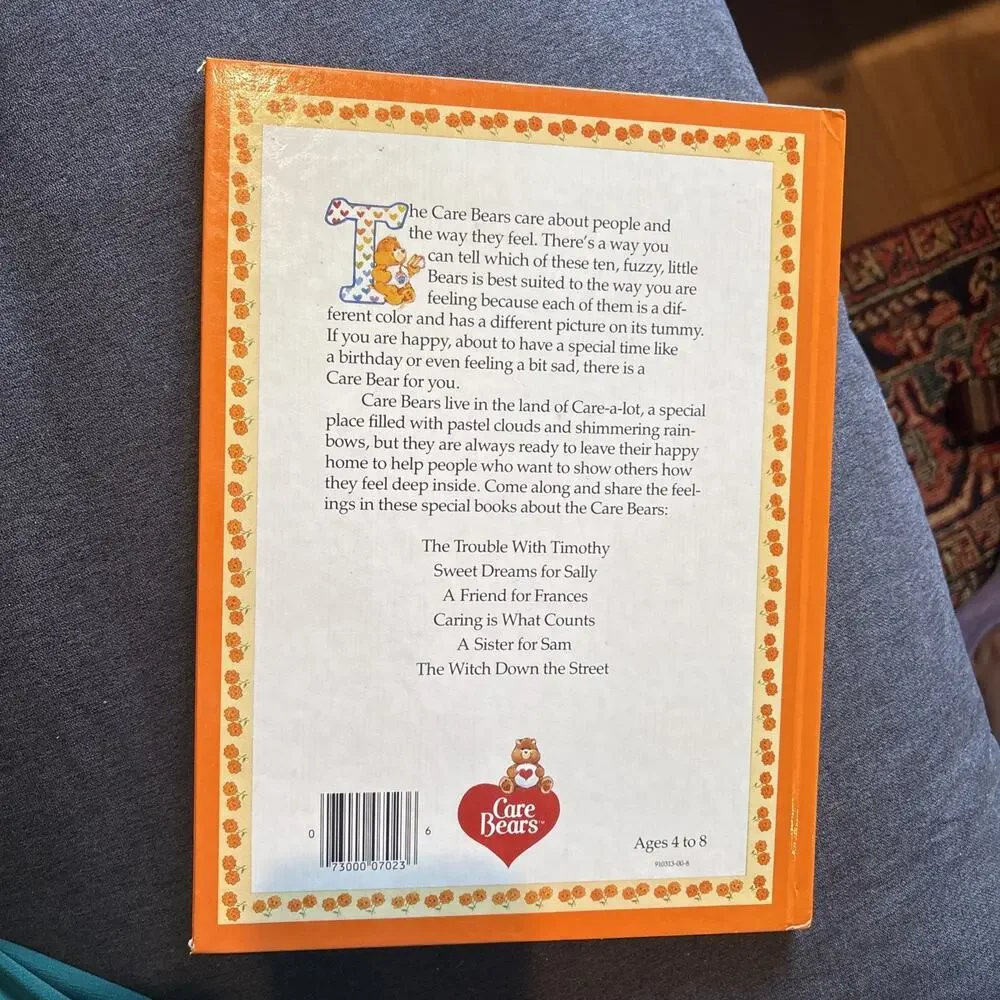 VINTAGE The Care Bears 'The Trouble with Timothy' Hardcover Book